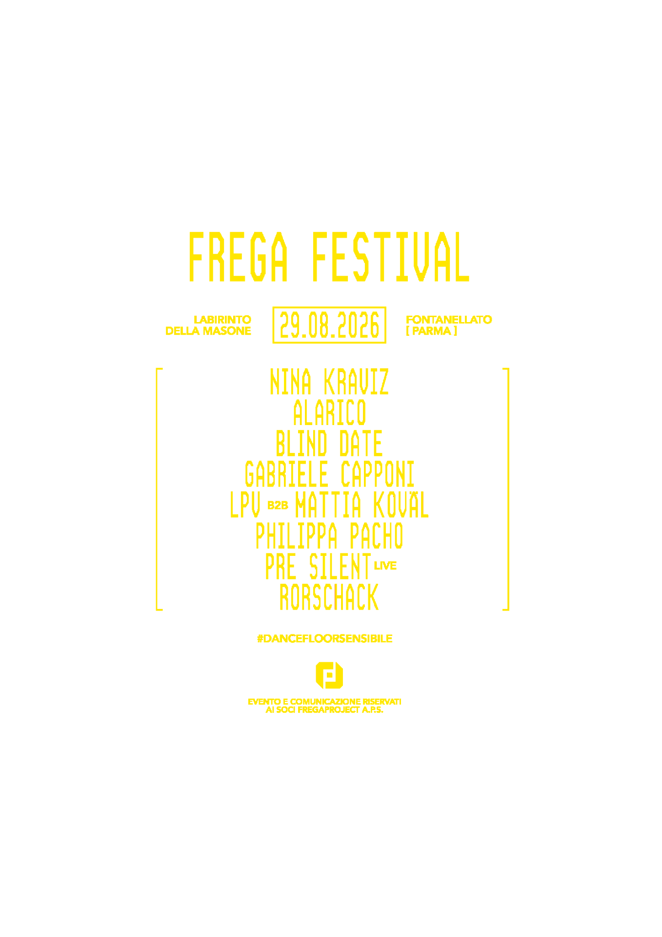 Frega Festival 2026 — poster lineup